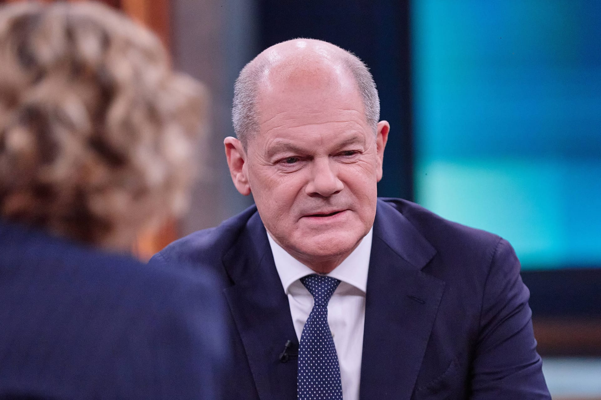 TV-Sendung "Caren Miosga": Bundeskanzler Olaf Scholz (SPD) war einziger Gast in der ARD-Talkshow.