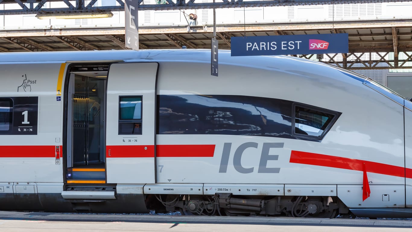 ICE am Bahnhof Paris Est: Die Deutsche Bahn schafft eine neue Verbindung zwischen Berlin und Paris.