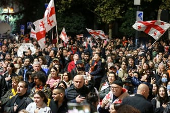 Nach der Parlamentswahl in Georgien - Proteste