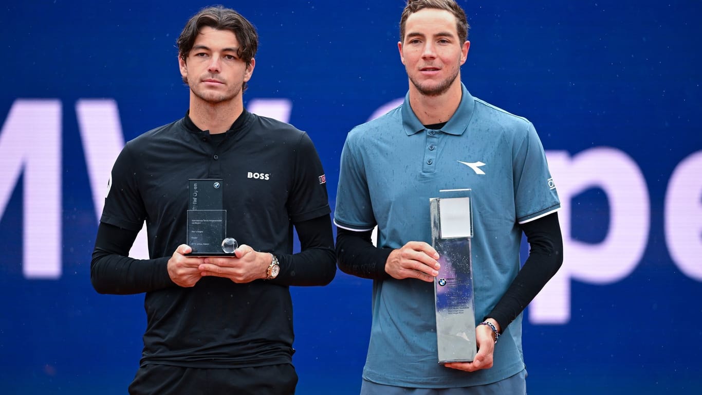 Taylor Fritz (l) und Jan-Lennard Struff