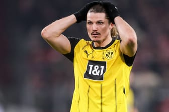 Fassungslos: BVB-Mittelfeldspieler Marcel Sabitzer im Spiel gegen Mainz.