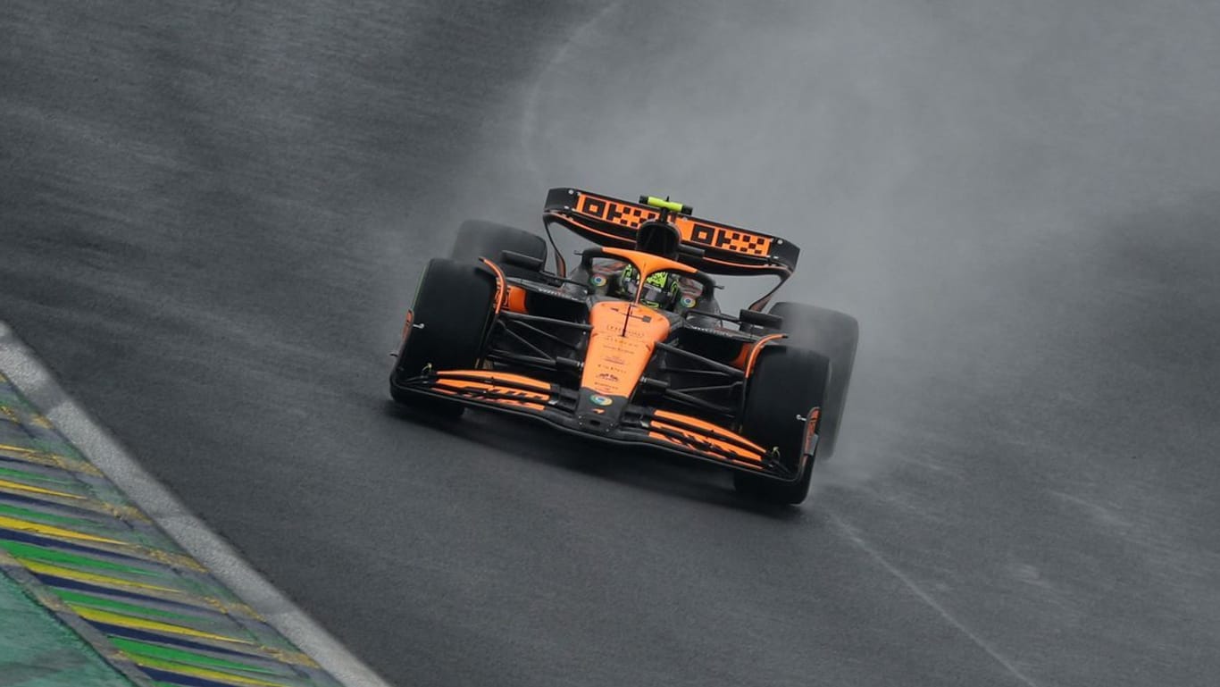 Bestzeit: McLaren-Pilot Lando Norris auf dem Kurs in Interlagos.