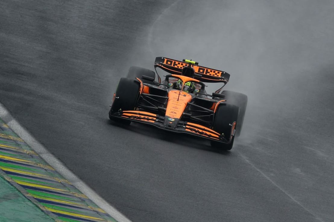 Bestzeit: McLaren-Pilot Lando Norris auf dem Kurs in Interlagos.