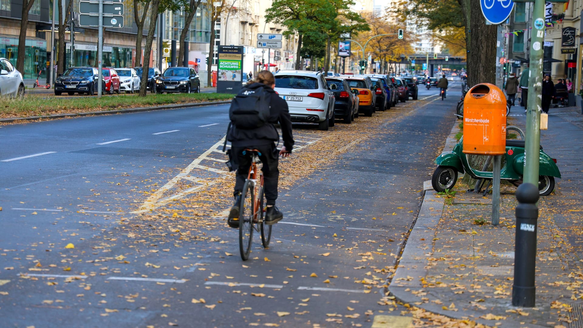 Die Kantstraße (Archivbild): Der Widerstand der Radfahrer zu dem geplanten Vorhaben ist groß.