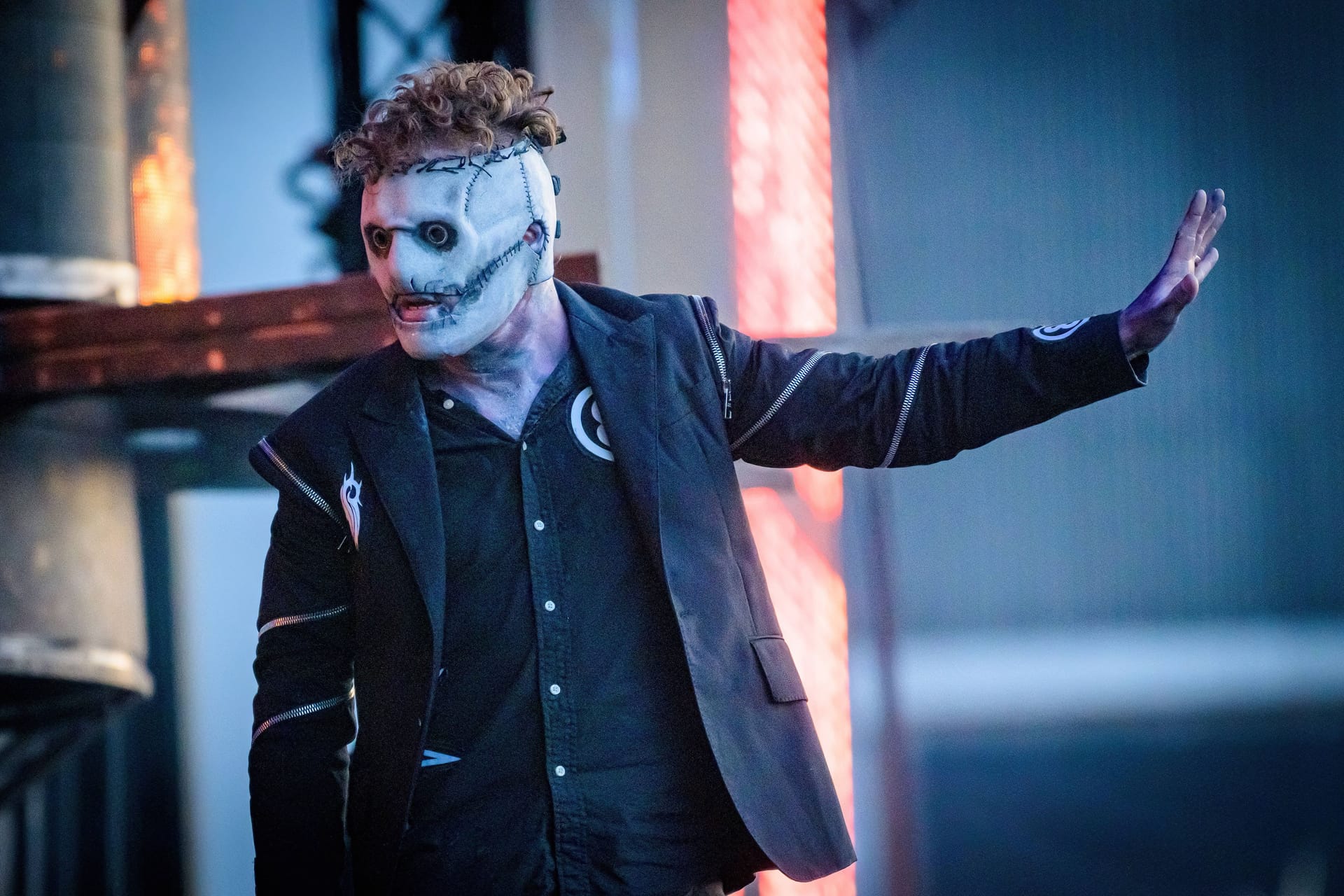 Corey Taylor bei einem Auftritt von Slipknot (Archivbild): Die Band kommt 2025 nach Norddeutschland.