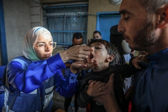 Nahostkonflikt - Polio-Impfkampagne in Deir El-Balah