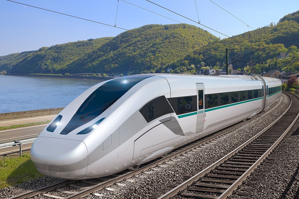 Velaro Novo: Der Zug, der bei Siemens in der Entwicklung ist, ging bisher als einer der beiden Kandidaten für den ICE5 ins Rennen.