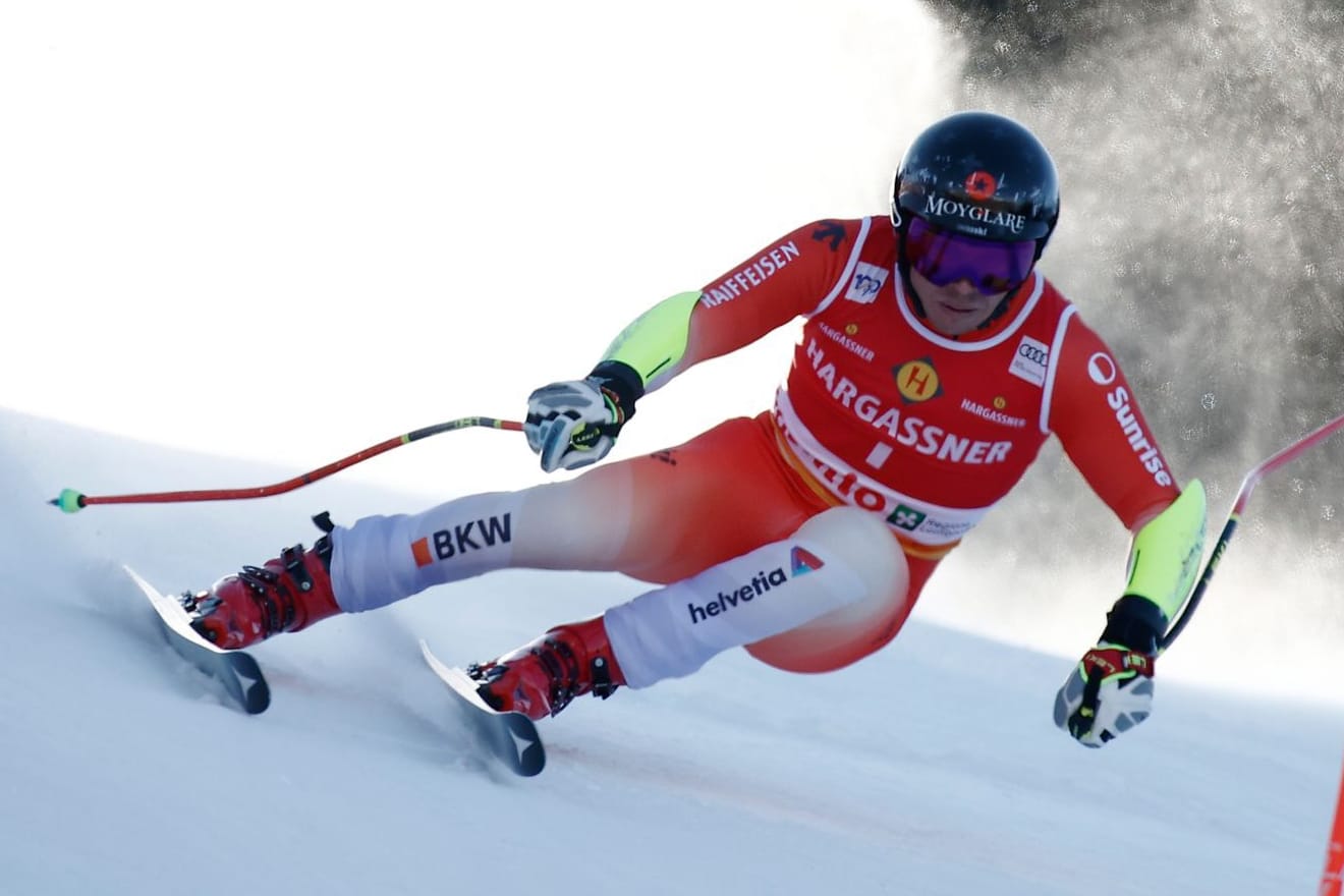 Gino Caviezel: Der Schweizer stürzte in Bormio heftig.