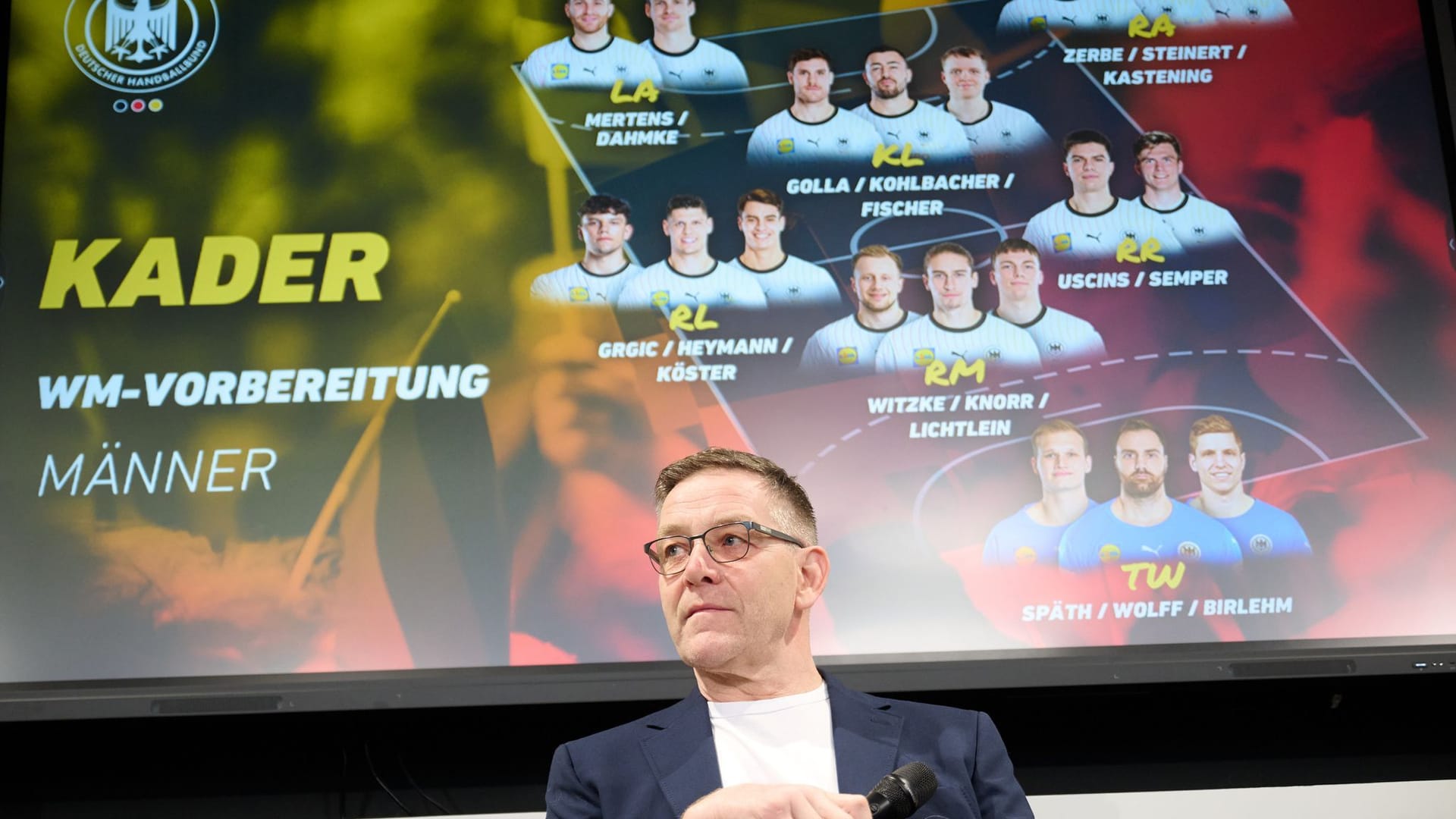 Pressekonferenz zur Bekanntgabe des Handball-WM-Kaders