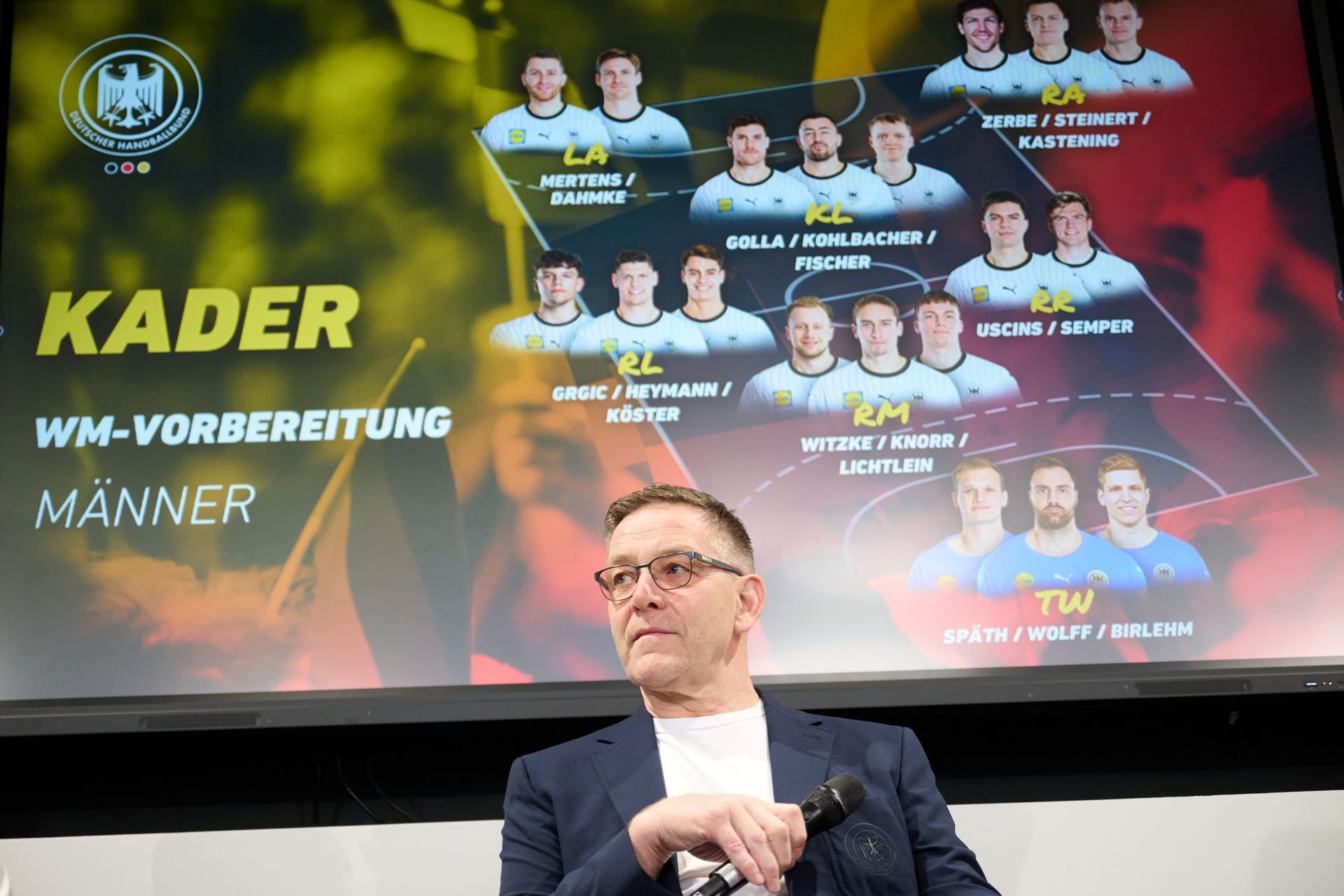 Pressekonferenz zur Bekanntgabe des Handball-WM-Kaders