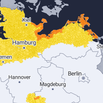 Unwetterlage in Deutschland: An der Küste wird gewarnt.