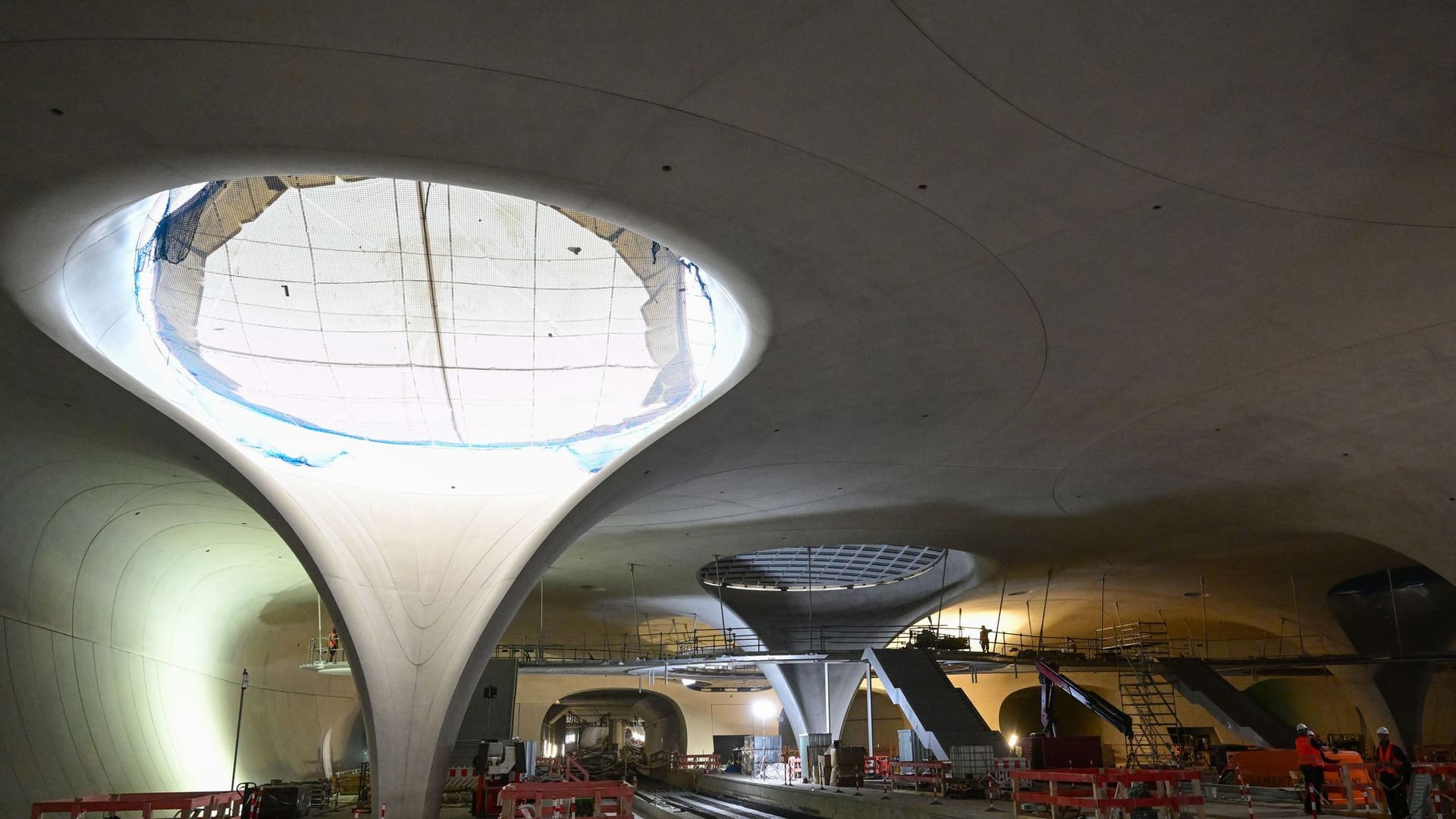 Fortschritt auf der Baustelle Stuttgart 21