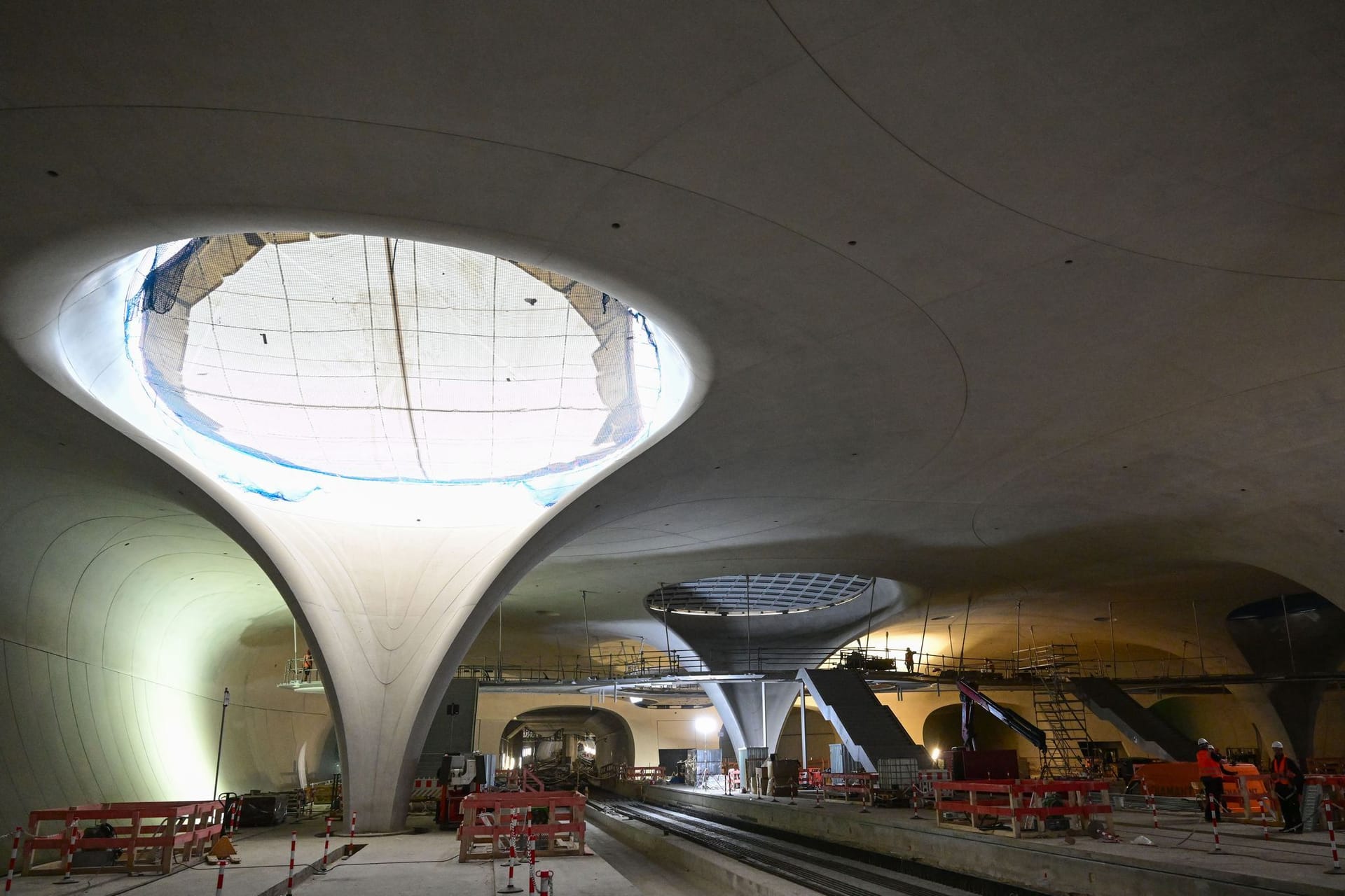 Fortschritt auf der Baustelle Stuttgart 21