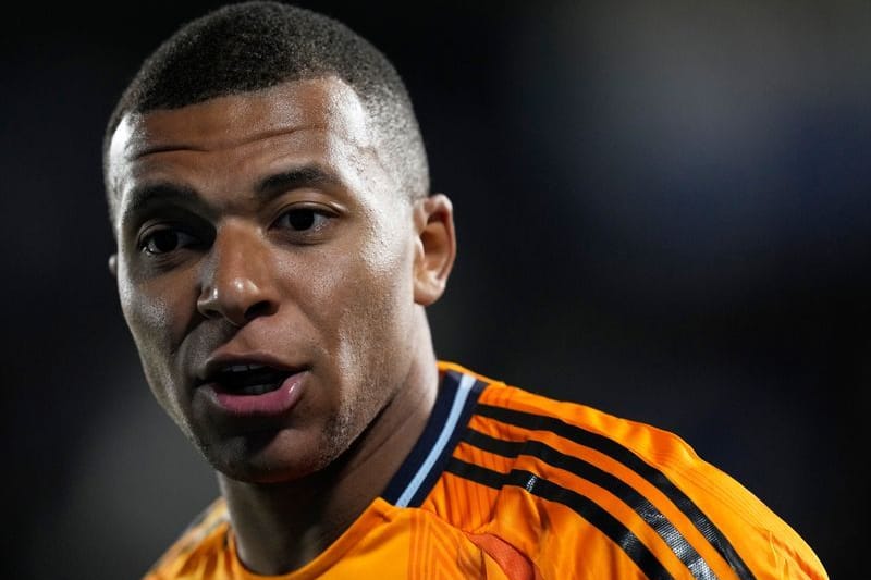 Kylian Mbappé von Real Madrid während des Spiels seines Teams gegen CD Leganes.