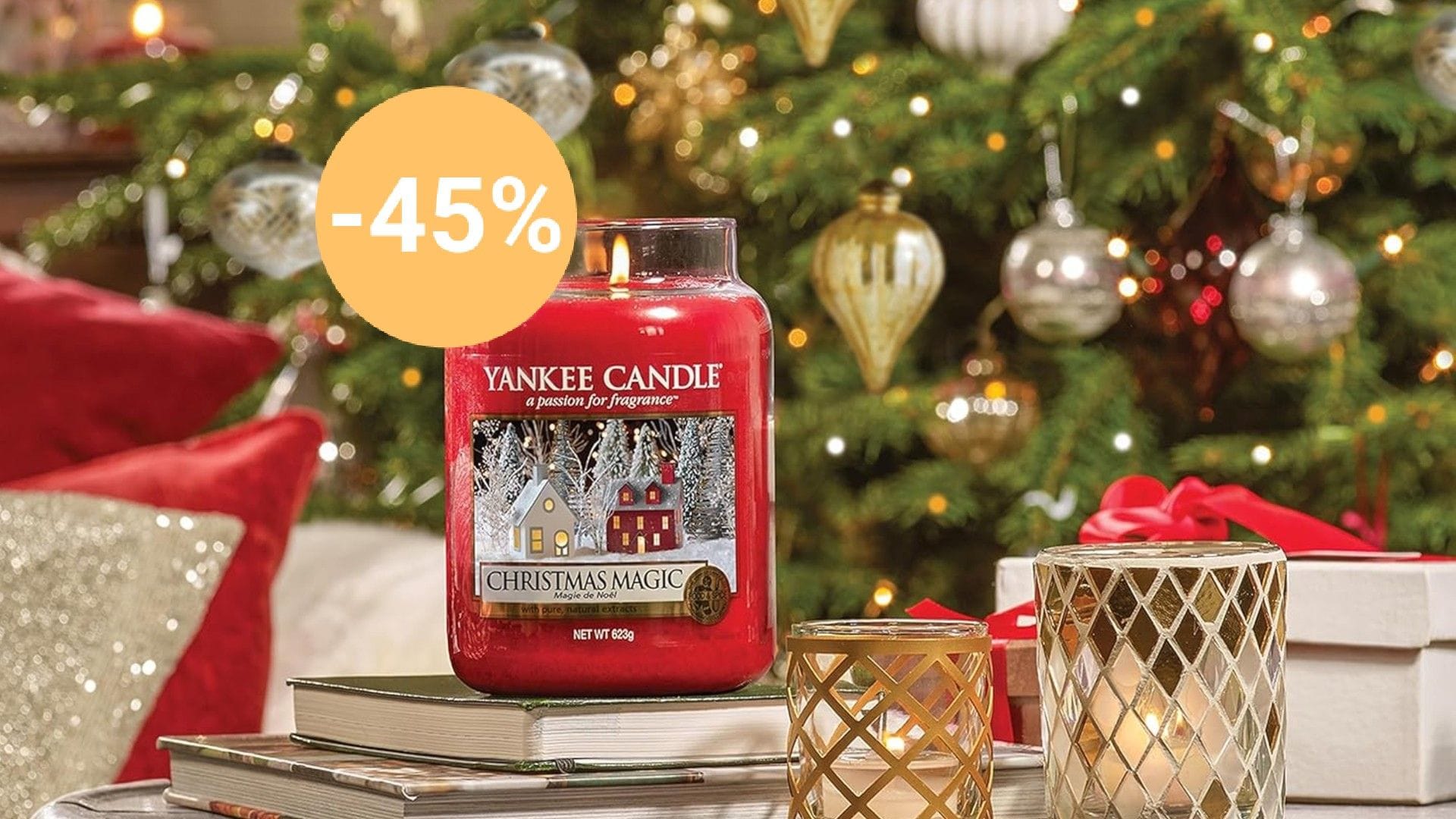 Amazon bietet verschiedene Kerzen von Yankee Candle stark reduziert an.