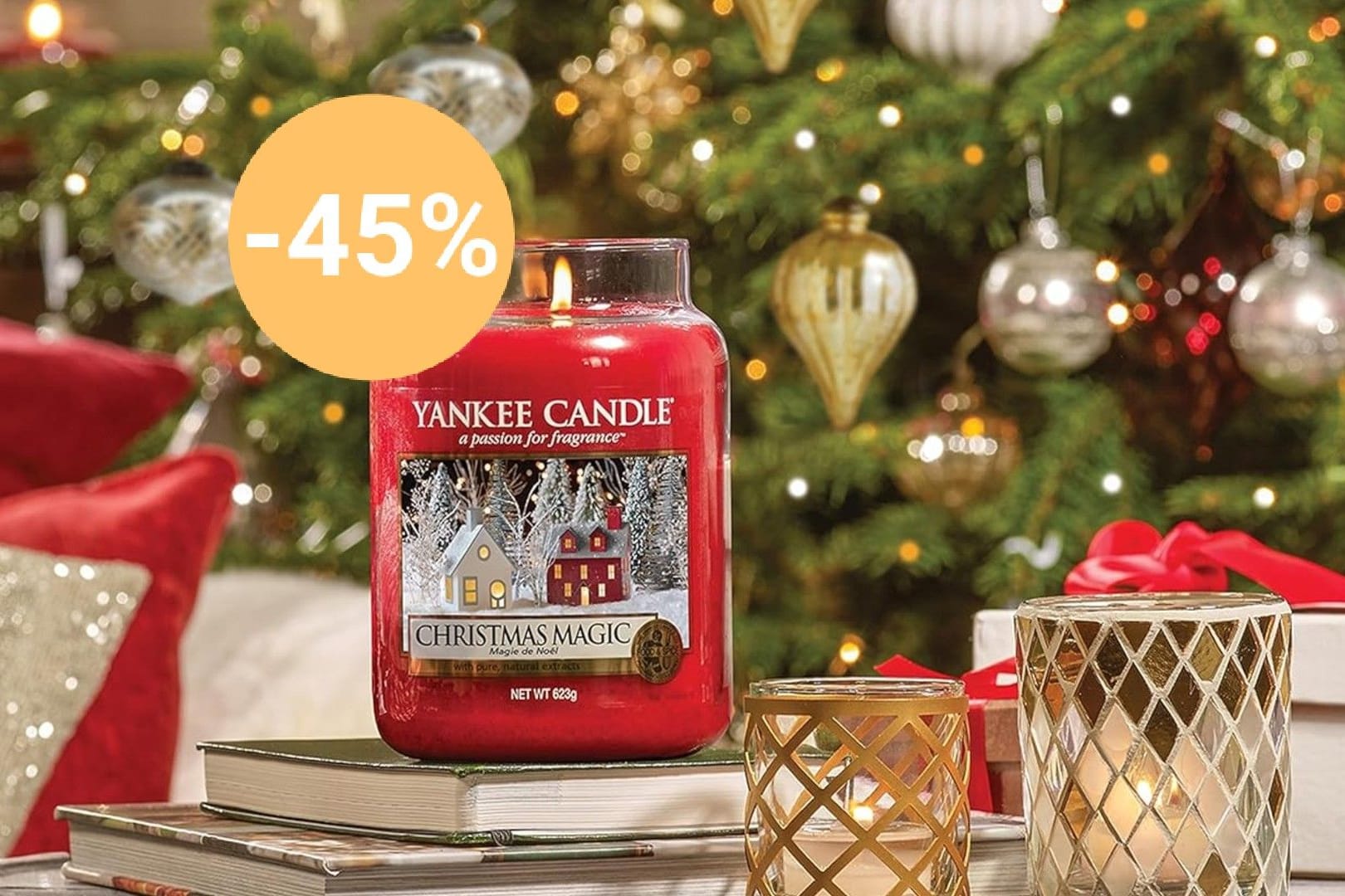 Amazon bietet verschiedene Kerzen von Yankee Candle stark reduziert an.