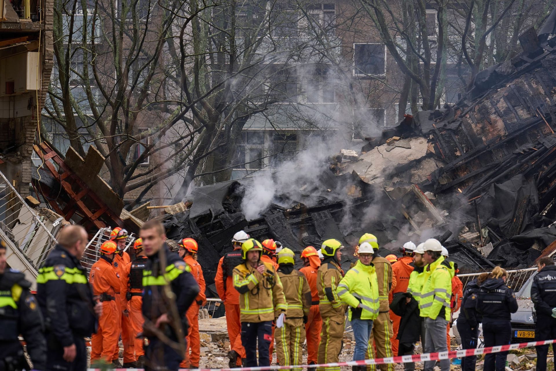 Explosion von Wohngebäude in Den Haag