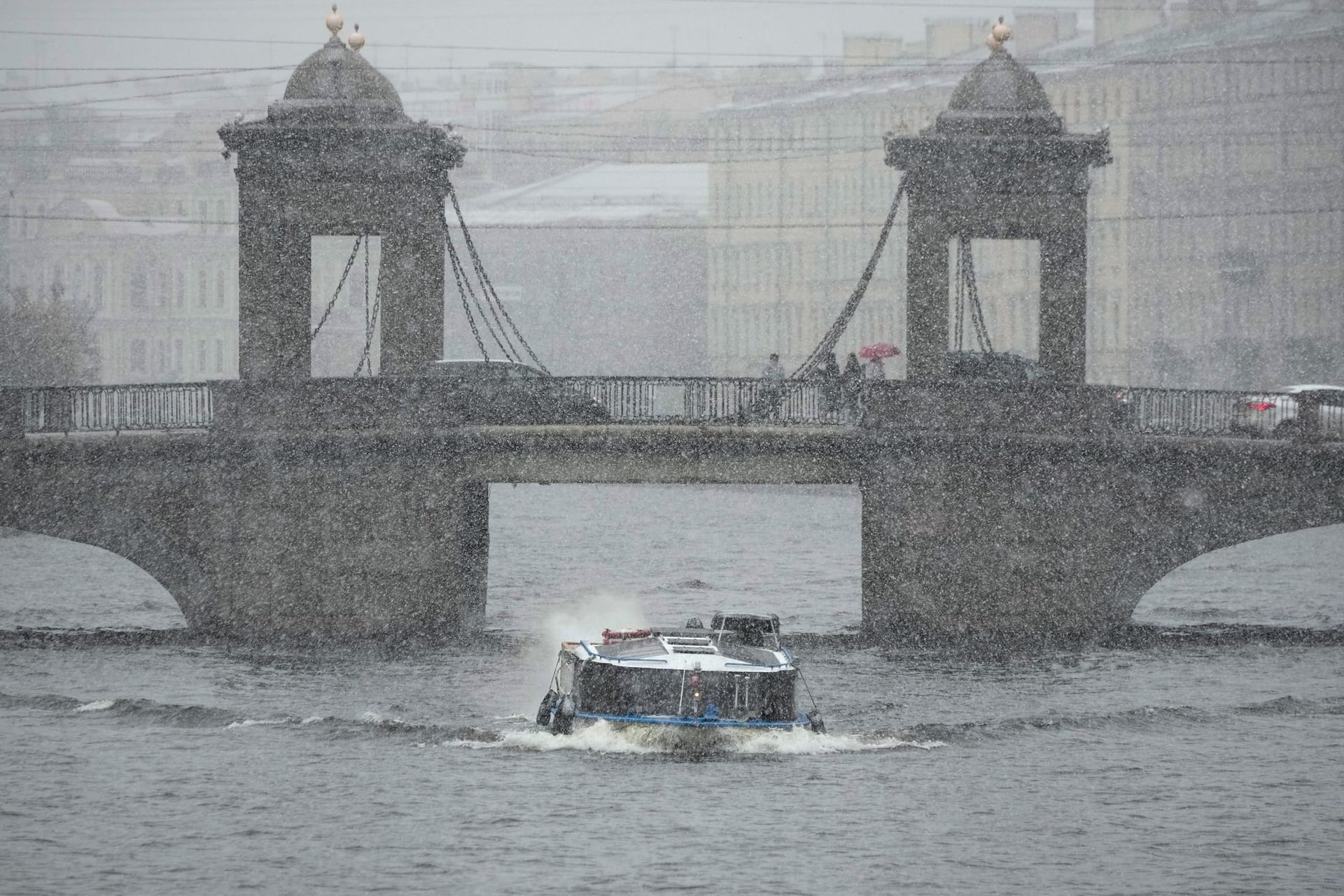 Schnee in Sankt Petersburg