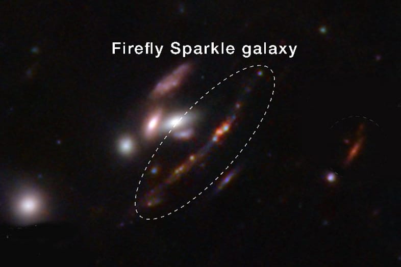 Firefly Sparkle Galaxy Inset (NIRCam Image)