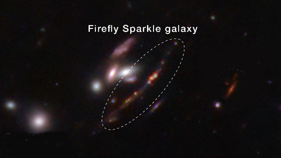 Firefly Sparkle Galaxy Inset (NIRCam Image)