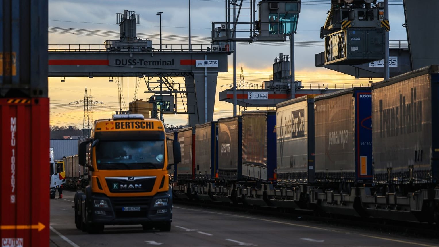 Betrieb am Umschlagbahnhof Köln Eifeltor