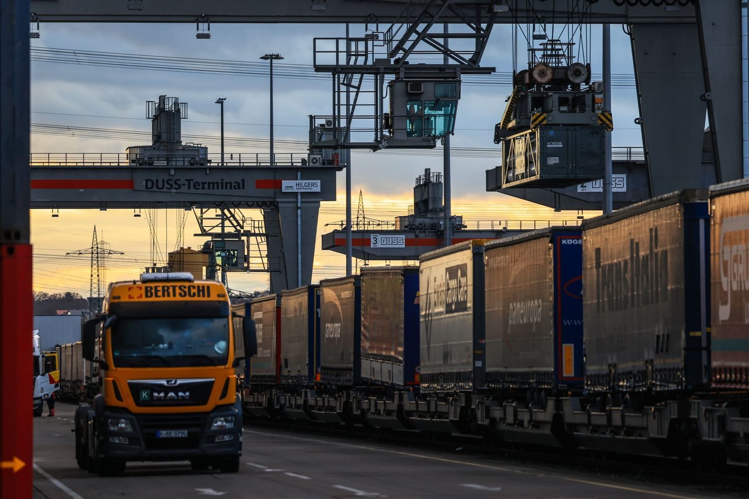 Betrieb am Umschlagbahnhof Köln Eifeltor