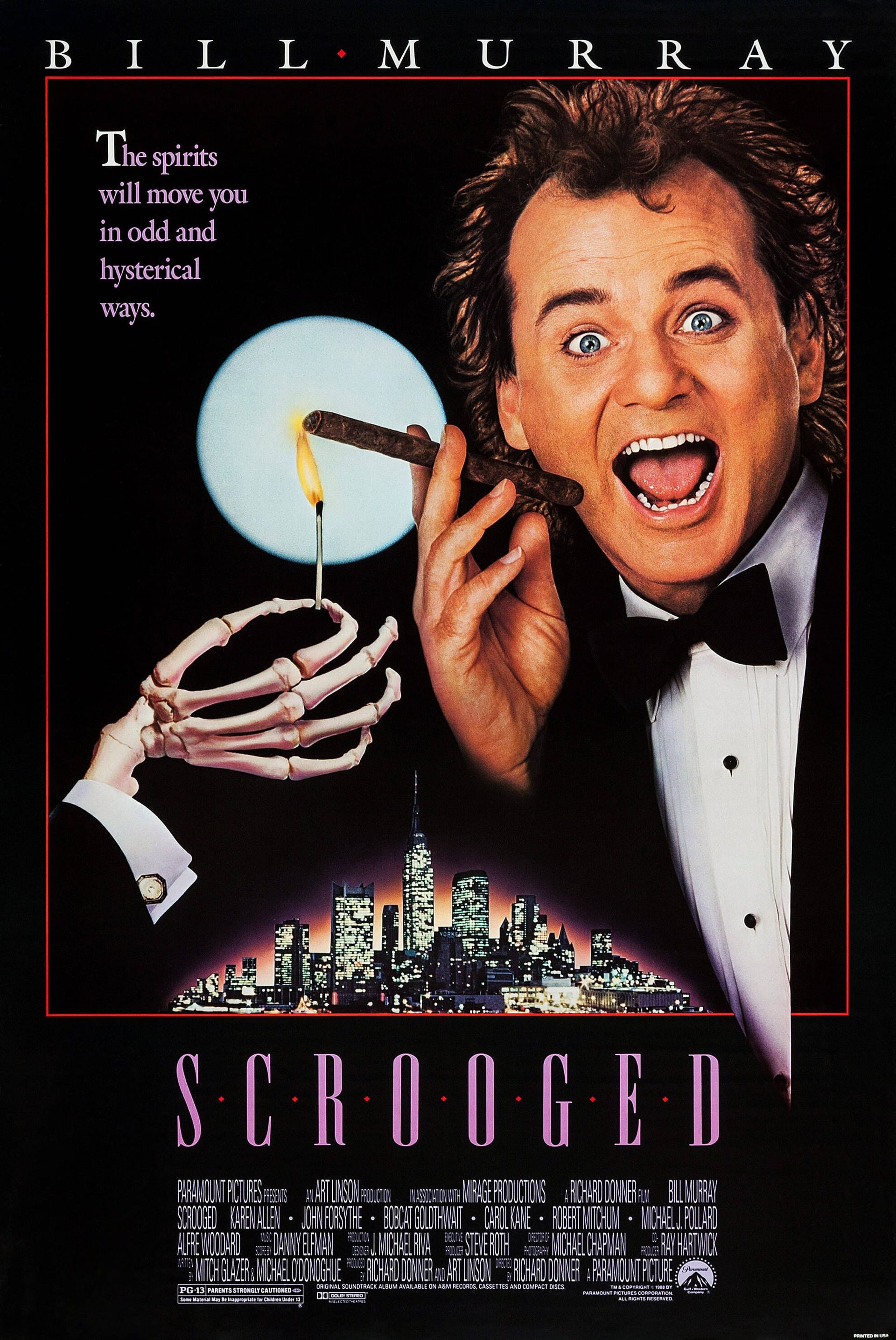 Das Kinoposter, mit dem "Scrooged" 1988 in US-Kinos beworben wurde.