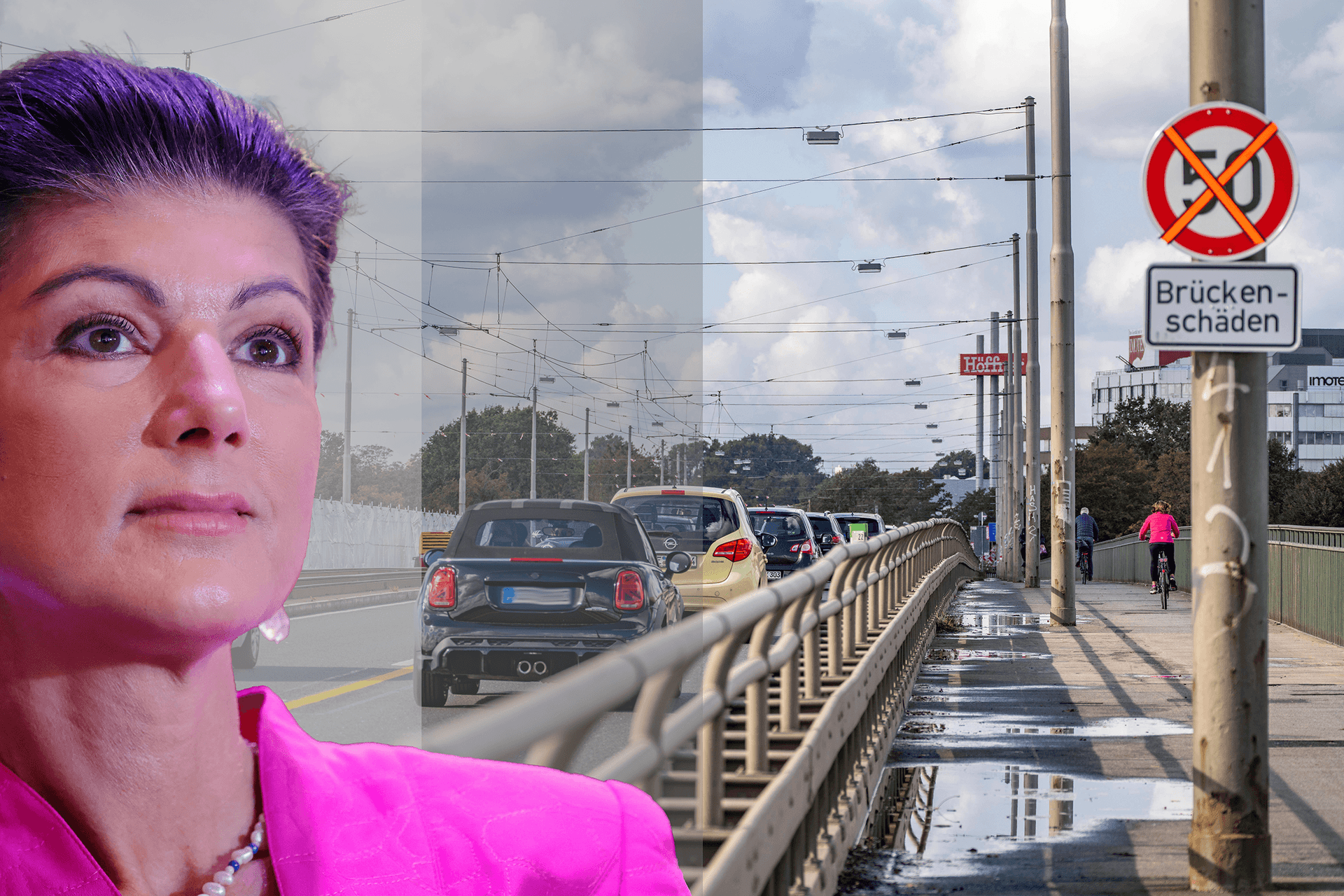 Sahra Wagenknecht kritisiert das Tempo der Brückensanierung in Deutschland