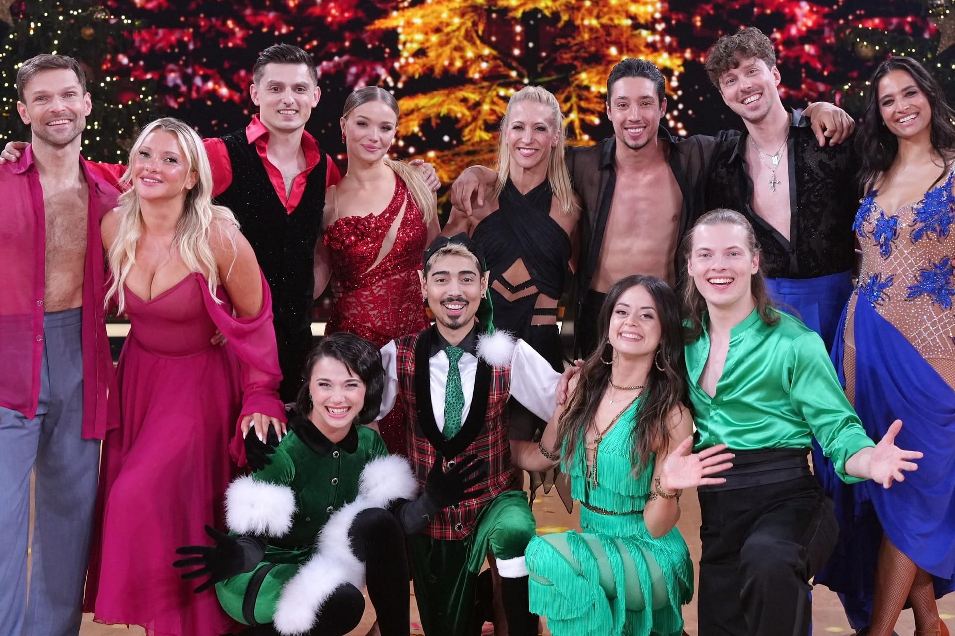 Die Tanzpaare in der großen "Let's Dance"-Weihnachtsshow: Am Freitag wurde ein Sieger gekürt.