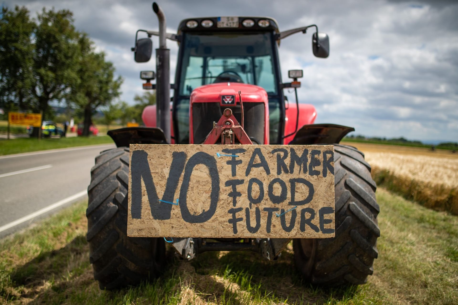 Filderlandwirte demonstrieren gegen Pfaffensteigtunnel