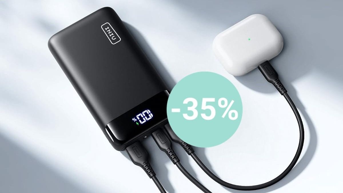 Zum Tiefpreis bei Amazon: Die leistungsstarke Bestseller-Powerbank von Iniu sichern Sie sich heute mit über 30 Prozent Rabatt.