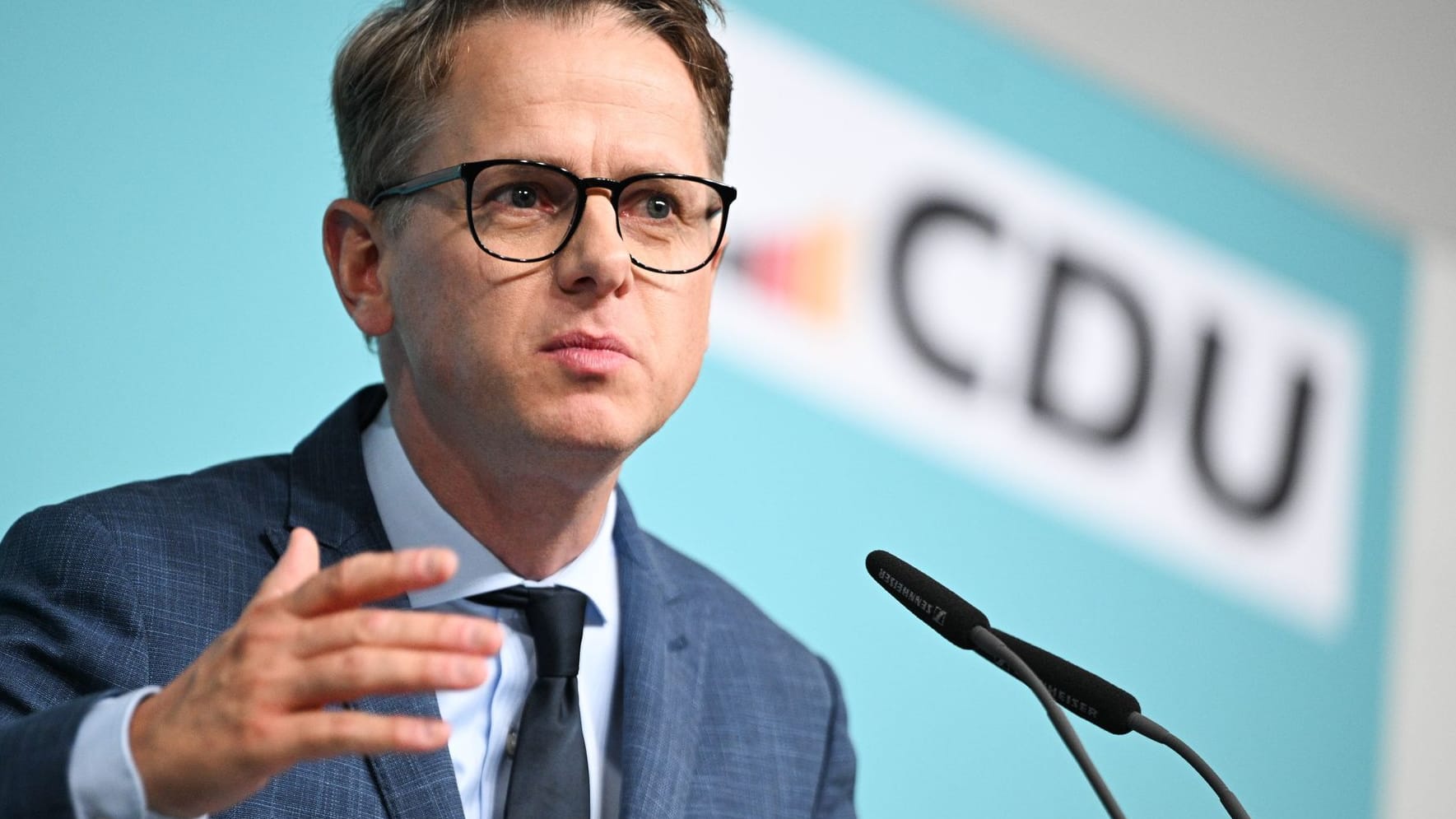 Carsten Linnemann: Der CDU-Generalsekretär legte sich nicht fest, ob die CDU eine Wahl des Kanzlers mit Stimmen der AfD ablehnt. (Archivbild)