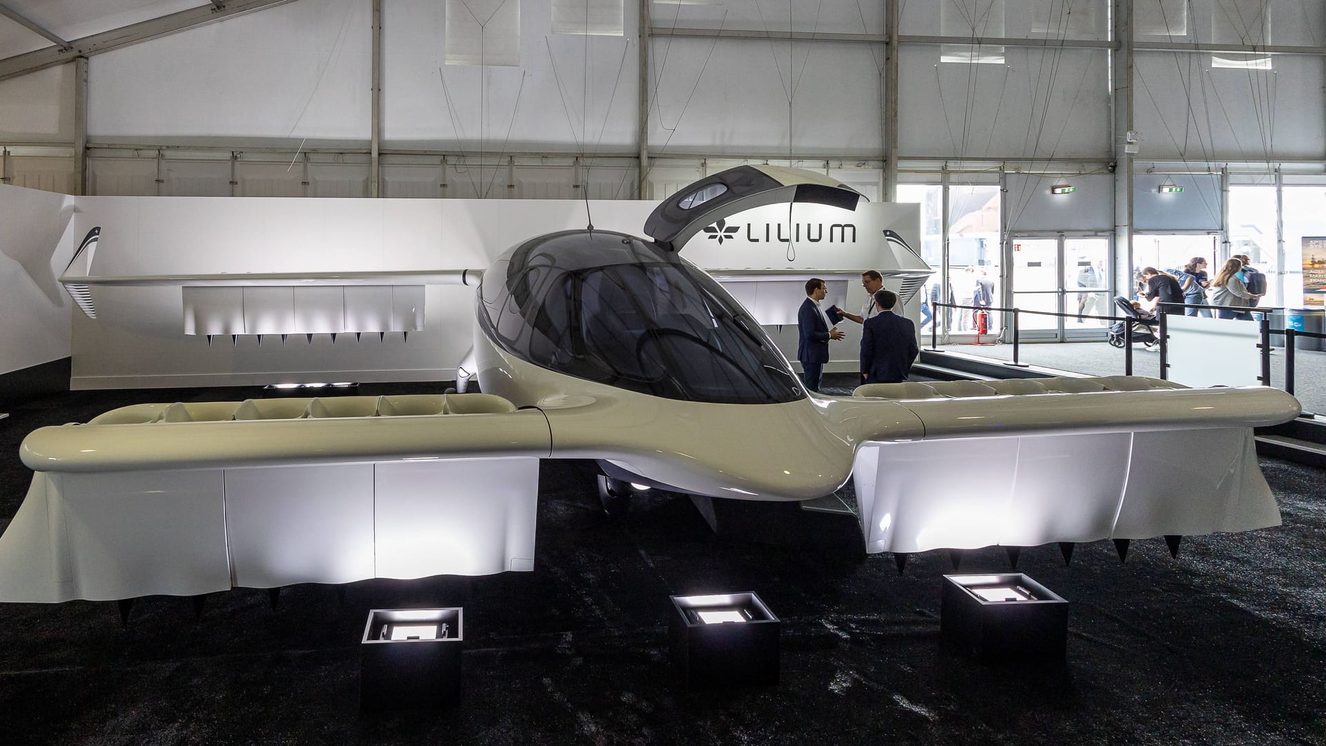 Ein Flugtaxi des Unternehmens Lilium (Archivbild):