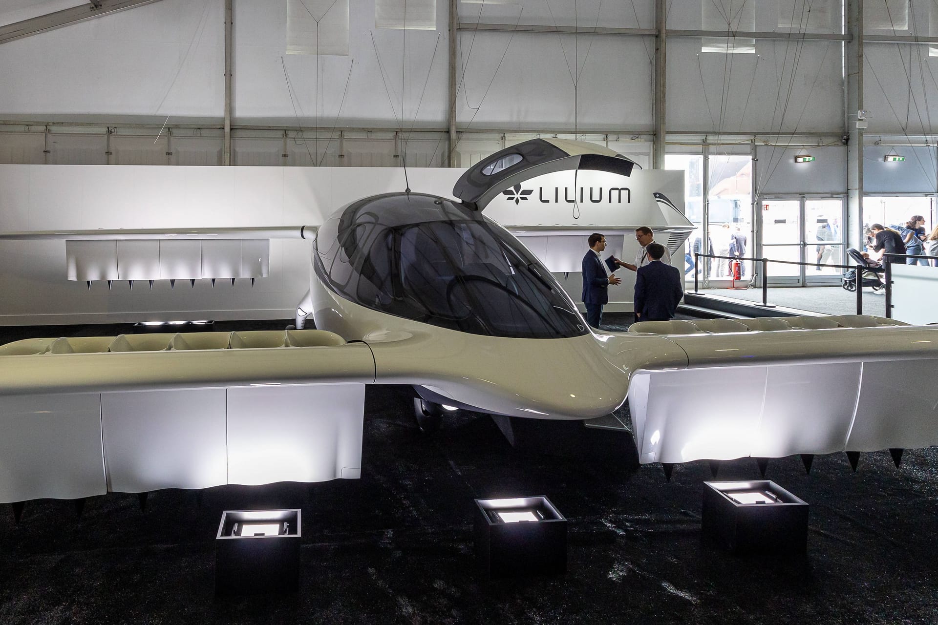 Ein Flugtaxi des Unternehmens Lilium (Archivbild):