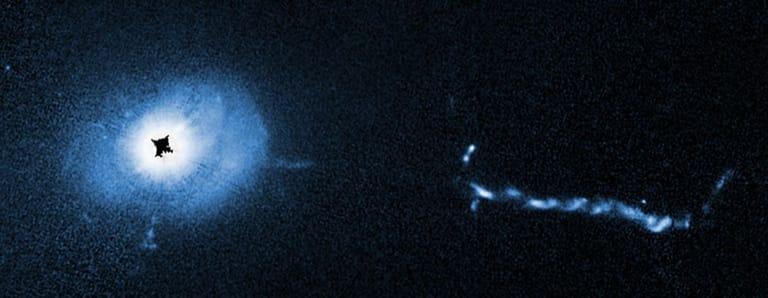 Nasa meldet spektakuläre Hubble-Bilder des Quasars 3C 273