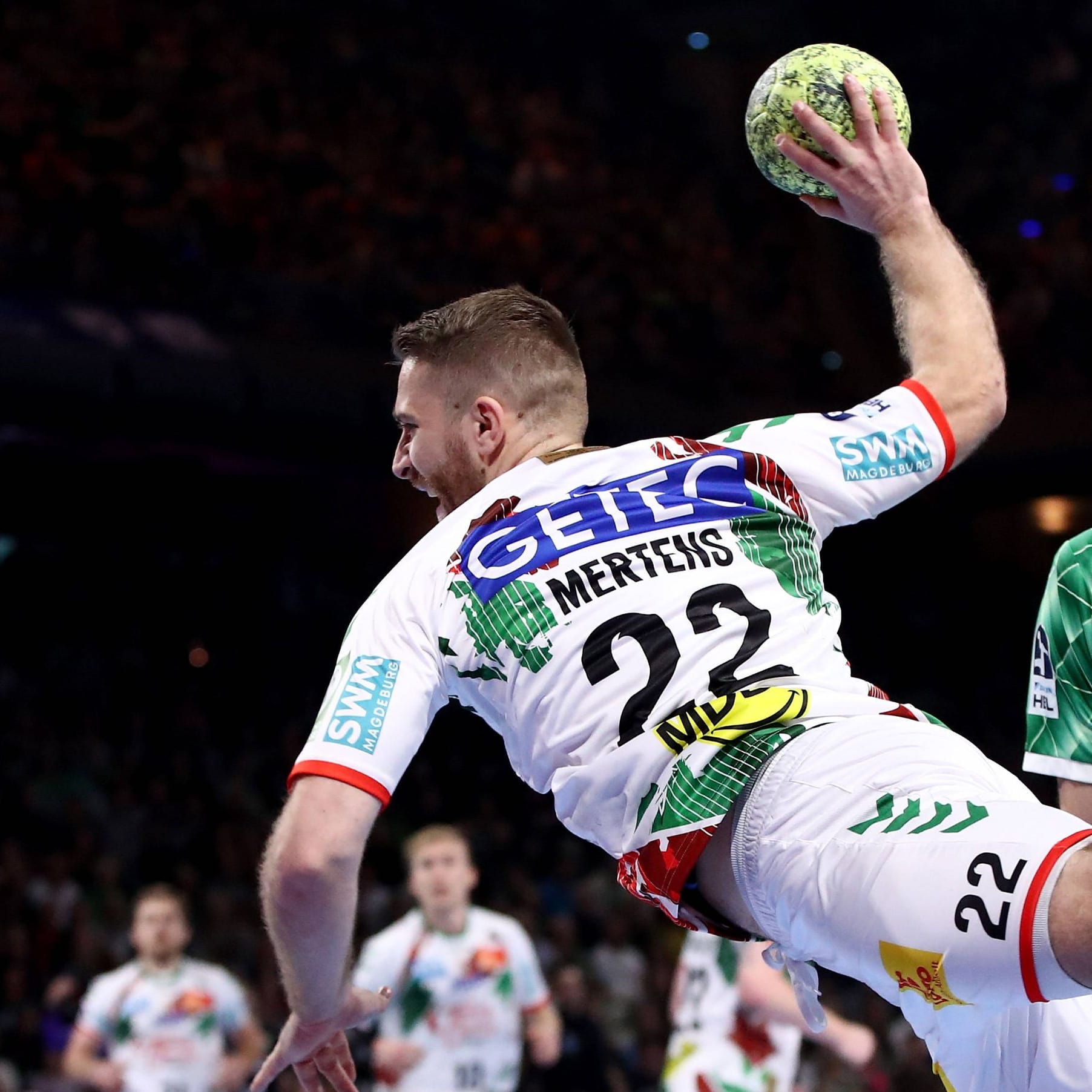 Lukas Mertens in Aktion: Das Handball-Spiel von Bundesligist SC Magdeburg wird verschoben.