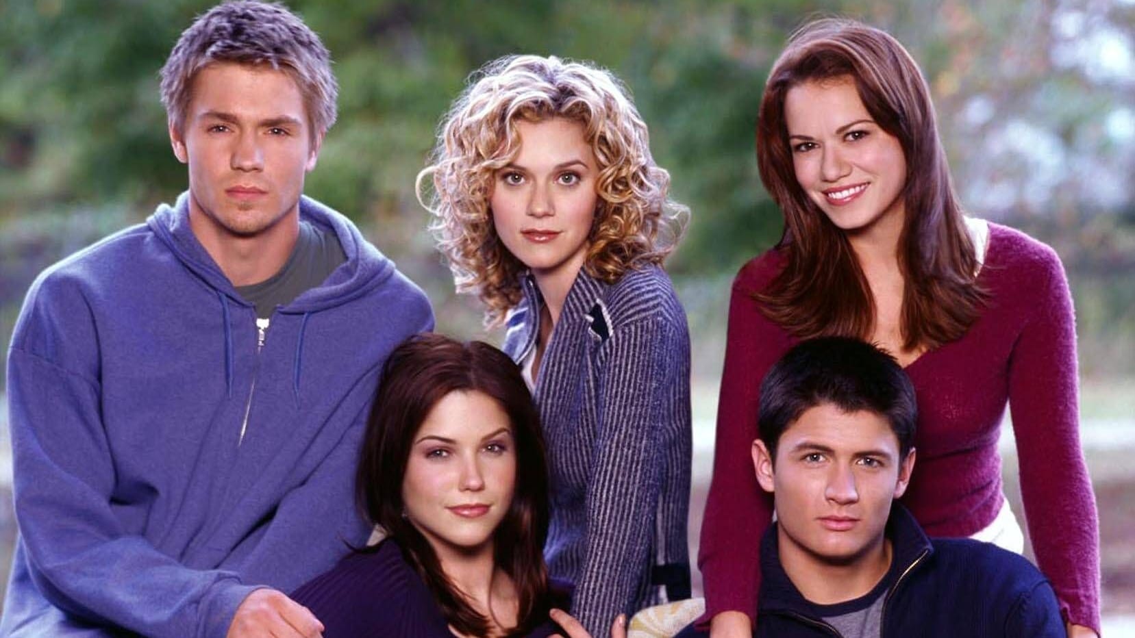 Die Stars von "One Tree Hill": Chad Michael Murray, Hilarie Burton Morgan, Bethany Joy Galeotti, Sophia Bush und James Lafferty.