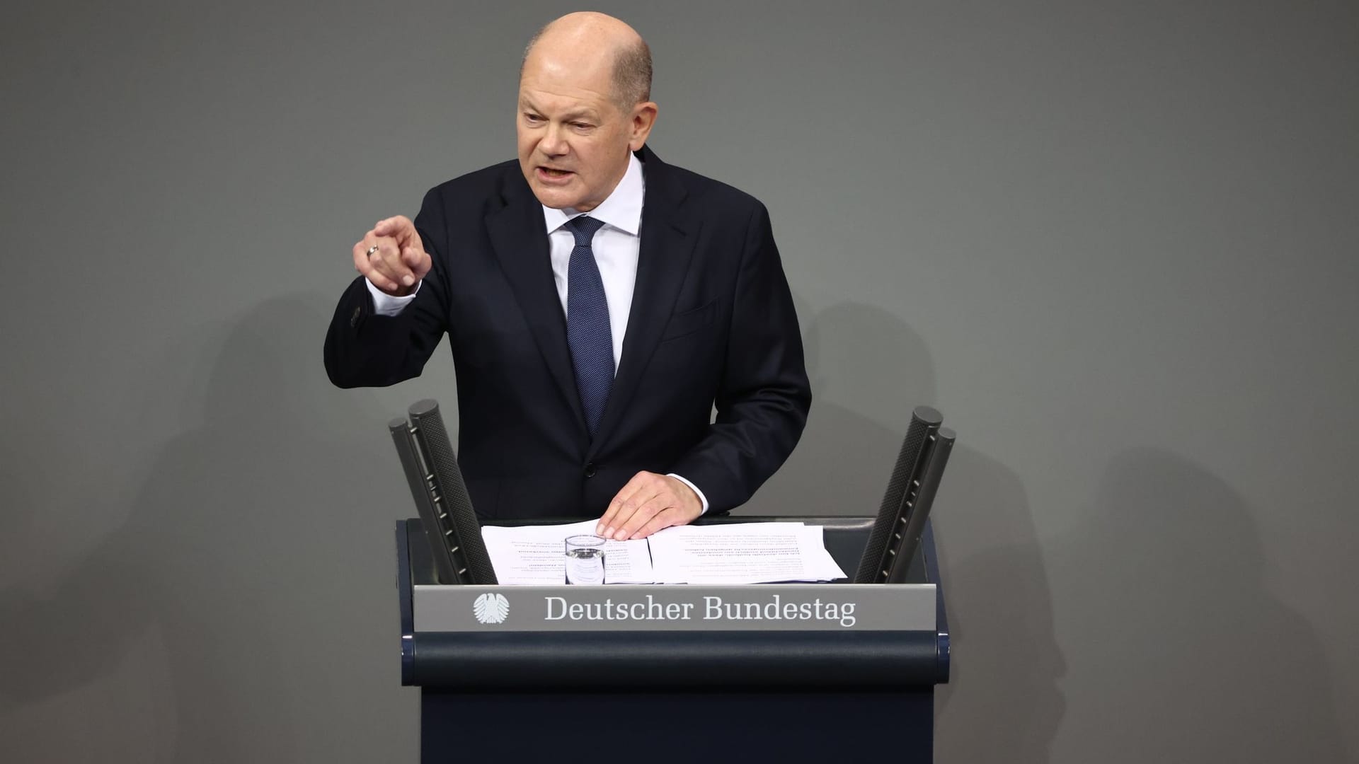 Olaf Scholz im Bundestag