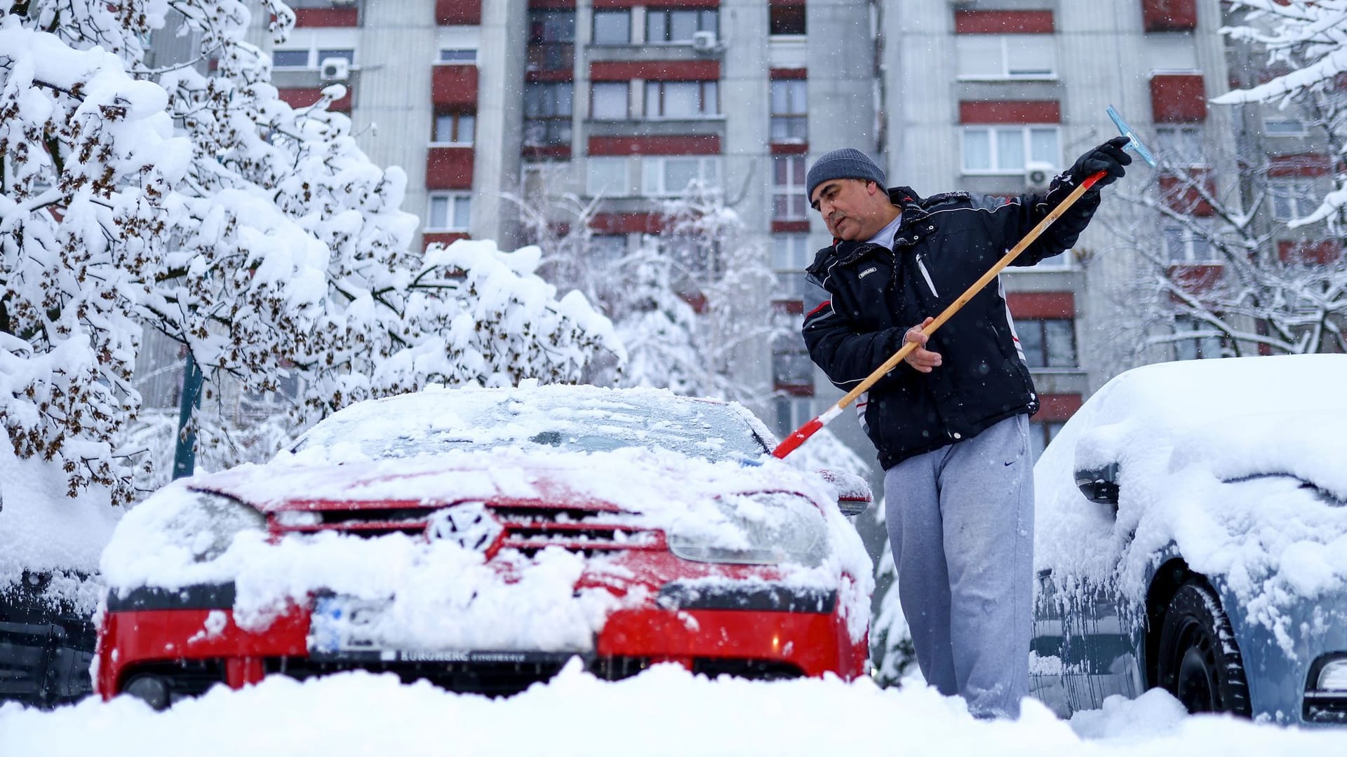 Winterwetter in Bosnien-Herzegowina