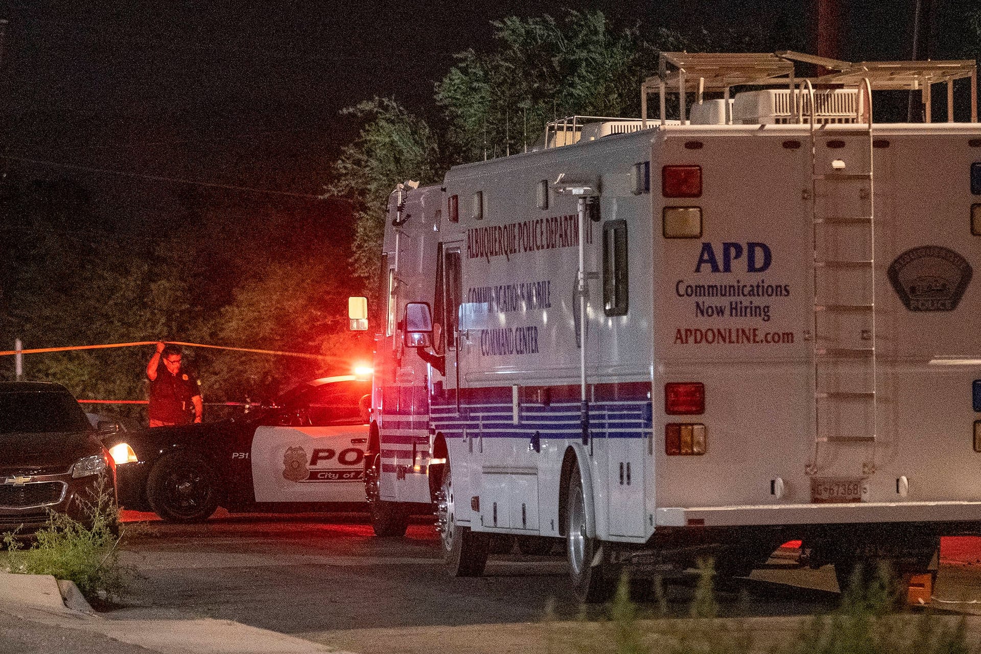 Polizei an einem Mord-Tatort in New Mexico (Symbolbild): In der Stadt Belen fanden Beamte vier Leichen.