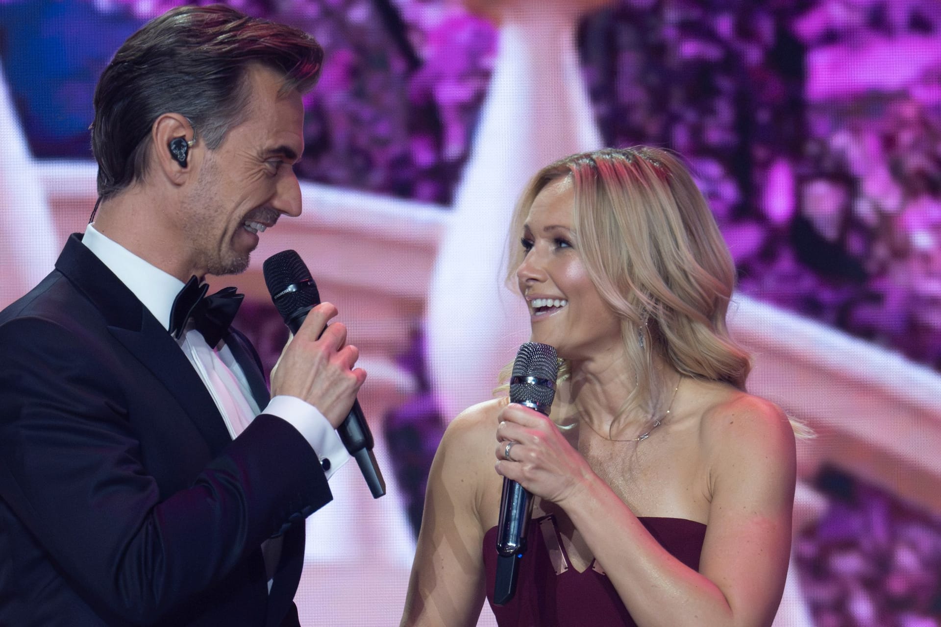 Florian Silbereisen und Helene Fischer standen jetzt zusammen auf der Bühne.