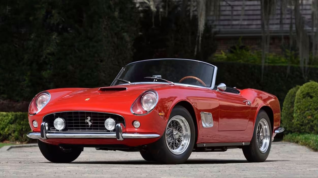 Rekordhalter: Der Ferrari 250 GT SWB California Spyder aus dem Jahr 1963 brachte 17.875.000 Dollar (17,2 Mio Euro) ein-