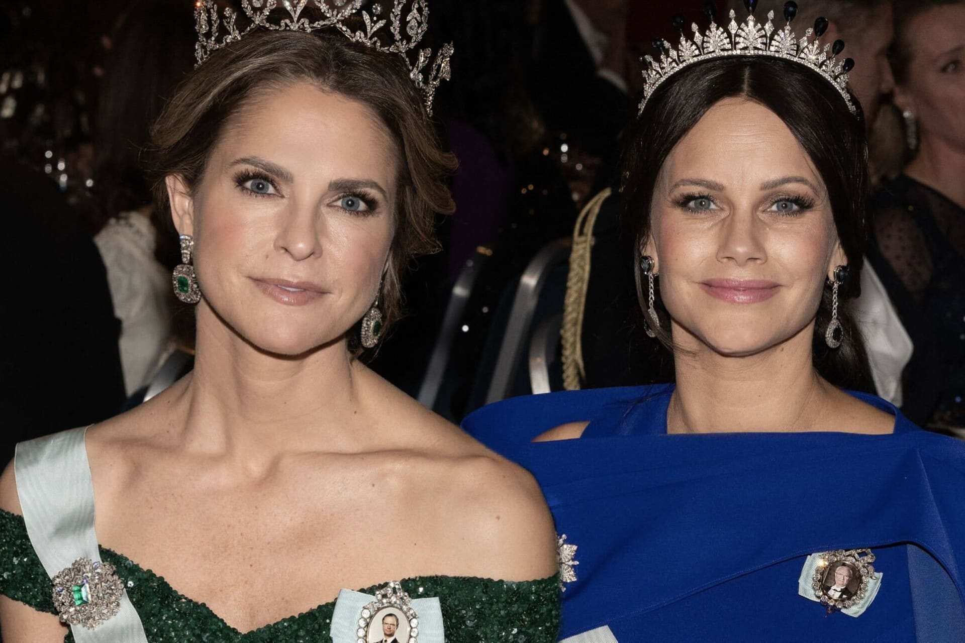 Madeleine und Sofia von Schweden: Die Prinzessinnen nahmen am Mittwoch an einem Abendessen im Schloss teil.