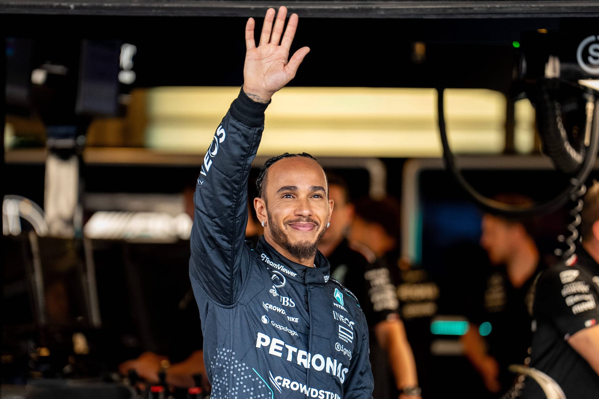 Letztes Rennwochenende im Mercedes-Overall: Lewis Hamilton in Abu Dhabi.