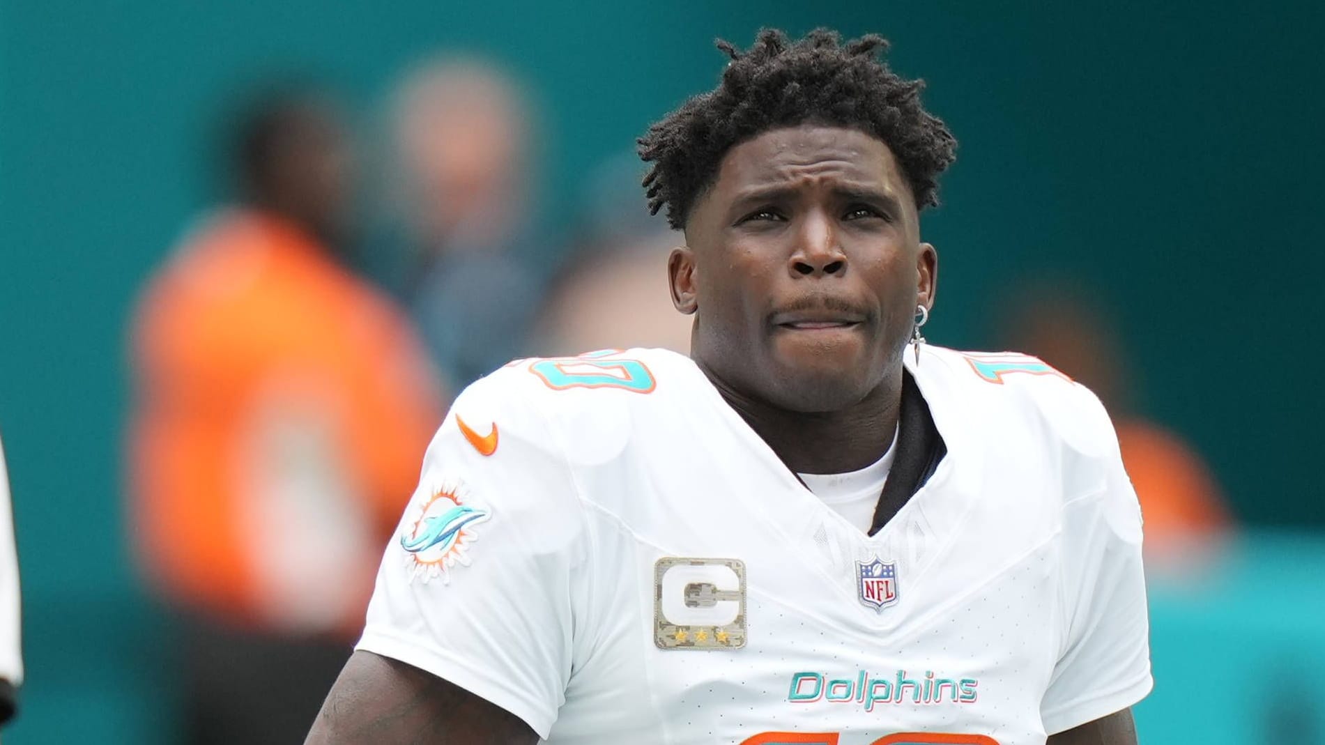 Tyreek Hill: Er ist Wide Receiver bei den Miami Dolphins.