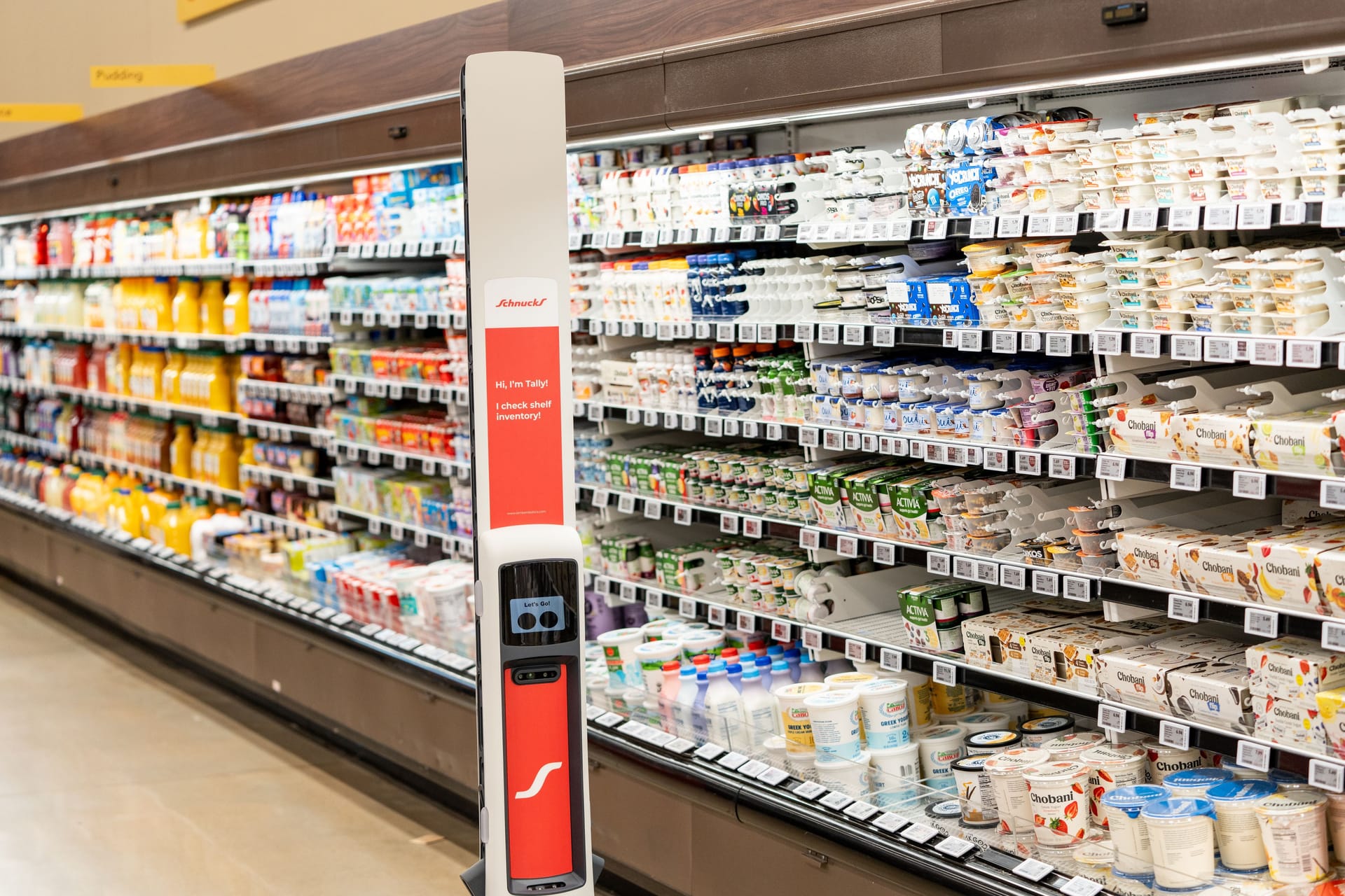 In den Filialen der US-Supermarktkette Schnucks wird Roboter Tally schon eingesetzt.