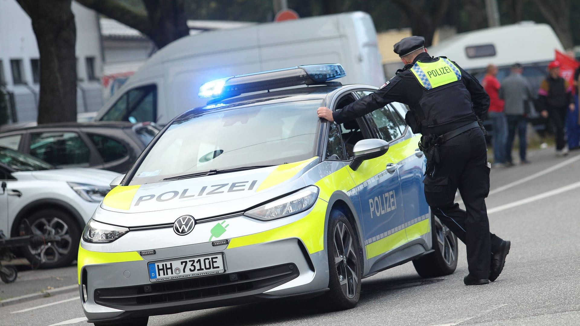 Hamburger Polizei im Einsatz. (Symbolfoto)