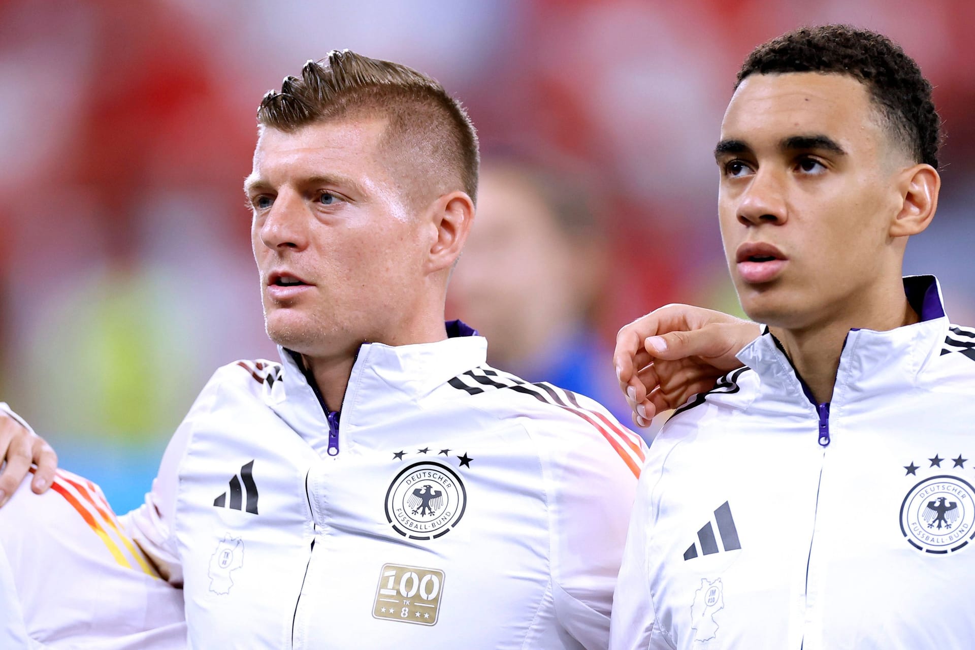 Toni Kroos und Jamal Musiala: Im Sommer spielten sie gemeinsam im DFB-Team.