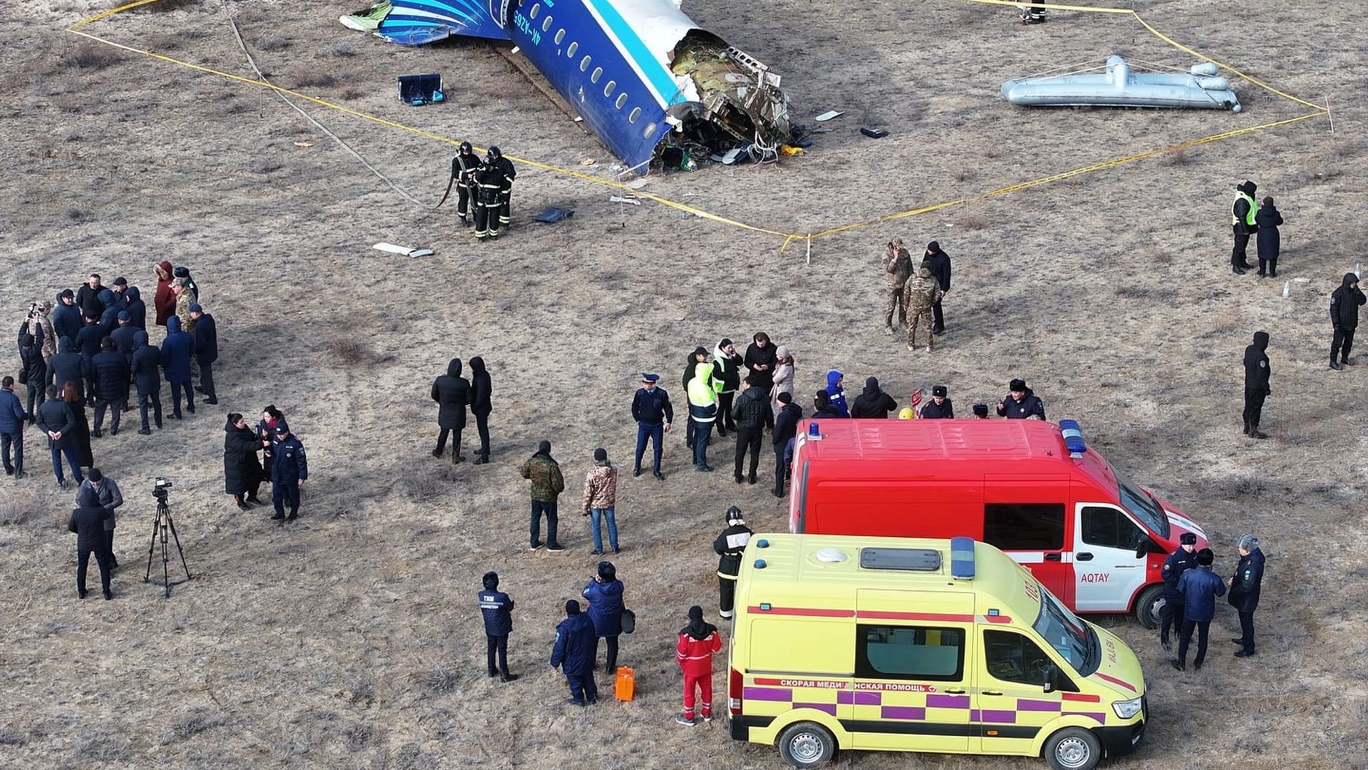 Passagierflugzeug stürzt in Kasachstan ab