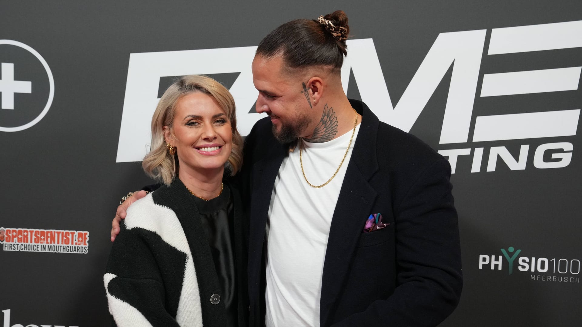 Pia Tillmann und Zico Banach bei einem Event im November (Archivbild): Die beiden haben im Dezember geheiratet.